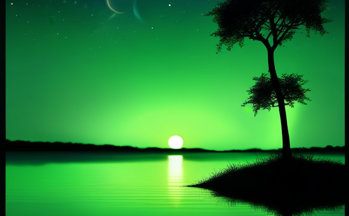 What poems describe the color green?