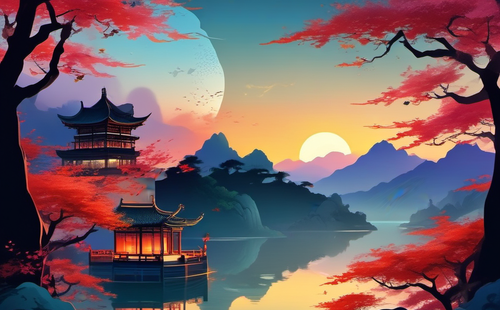 Could you share some classic verses of beautiful ancient Chinese poetry?